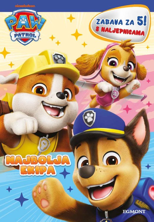 978-953-13-2994-1 Paw Patrol Zabava za 5 Najbolja ekipa front