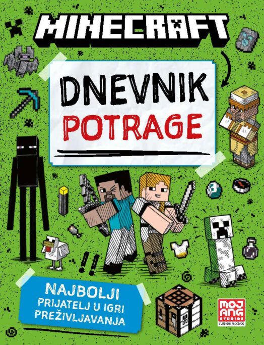 978-953-13-3053-4 Minecraft Dnevnik potrage 2D maketa